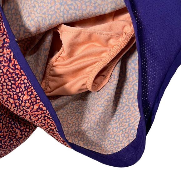 Nike Dri-Fit Women's S Orange Leopard Print Running Athletic Shorts - Picture 5 of 7